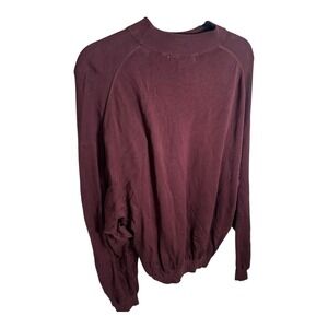 PRONTO‎ UOMO Mens Burgundy Silk Cotton Mock Neck Sweater XXL